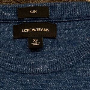 J Crew Men's Blue Sweater Size XS Slim